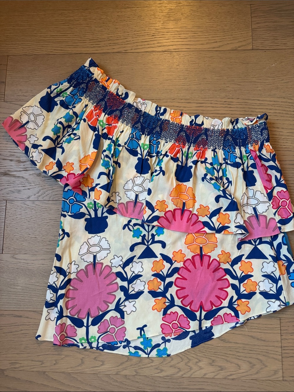 Anthropologie x Plenty by Tracy Reese one shoulder blouse